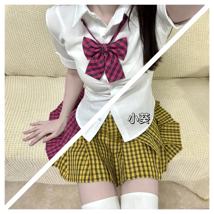 麻薯物语原创【小葵/小莓】双子jk显白显瘦半身裙学院风日系百搭