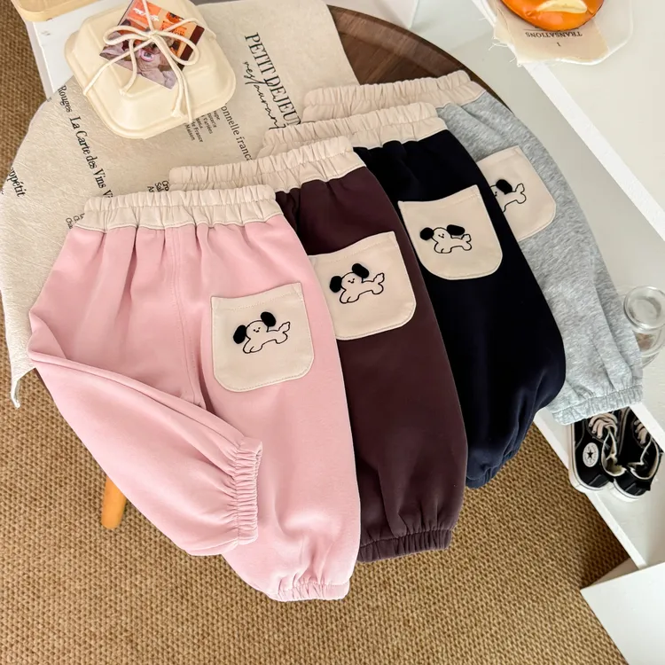 春秋季儿童卫裤PP裤小童宝宝裤子宽松版运动休闲裤男童女童长裤