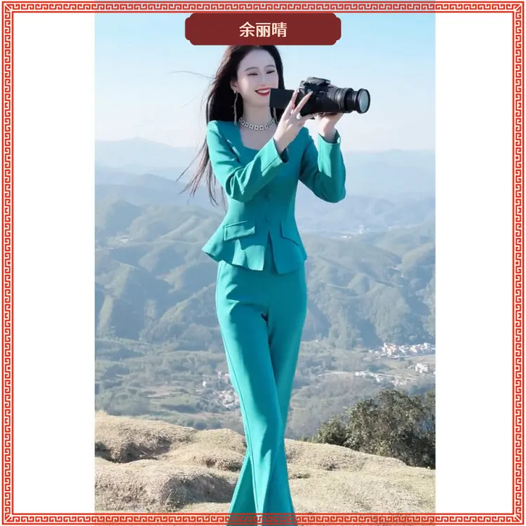 III富家千金修身高级感小洋装名媛气质高端西装裤子时尚套装女III