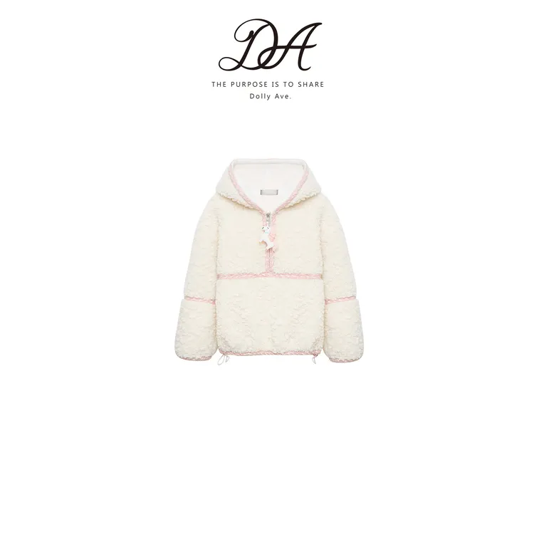 【现货】Dolly Ave「少女系列」高定手工小马一体绒女童秋冬厚外套