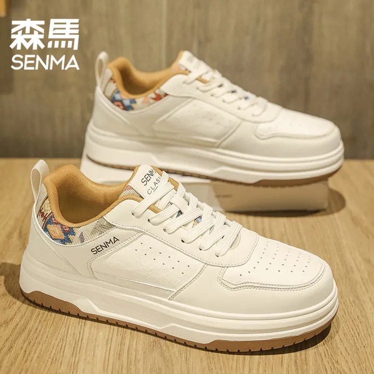 SENMA/森马小白鞋男冬季新款轻便软底休闲板鞋潮流百搭低帮运动鞋