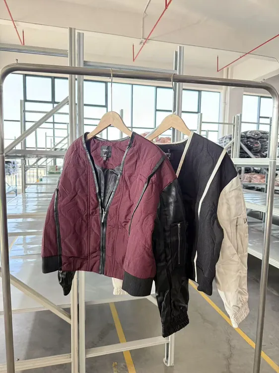 韩国单LA拼色百搭冬季厚款短款棉服棉衣长54胸围114