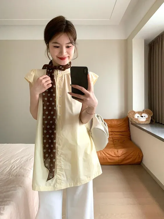 夏季新款网红洋气炸街女装通勤休闲风时尚上衣百搭显瘦休闲长裤女