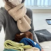 小橙子 软糯针织围巾