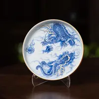 【YR】祭红描金 （龙腾盛世）  壶承 