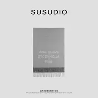  SUSUDIO 简约冬季保暖防风软糯百搭字母围巾 20088