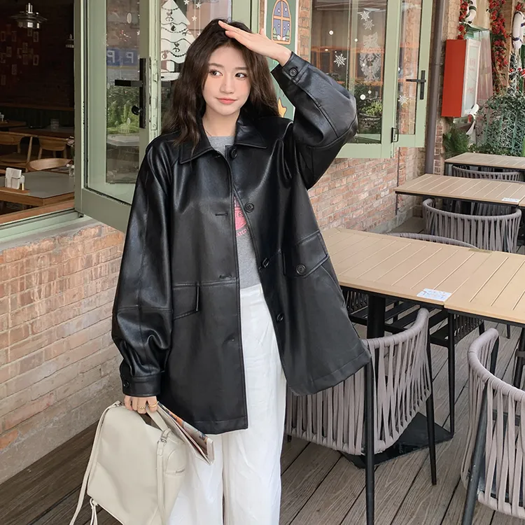 皮衣女款2025新款酷飒风超火独特超好看小个子百搭休闲黑色外套