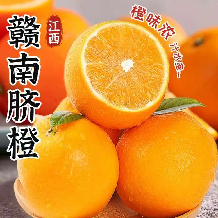 精品正宗赣南脐橙新鲜现摘橙爆汁甜橙应季水果产地直发10斤橙子