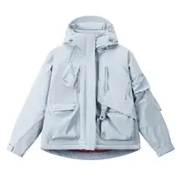 【嘉人有约】冬季工装棉衣休闲连帽保暖三防多口袋冲锋衣棉衣外套女