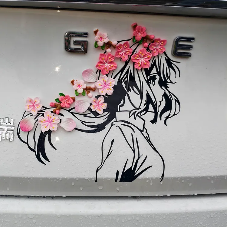薇尔莉特车贴紫罗兰永恒花园车身装饰贴画动漫电动车动漫贴防水