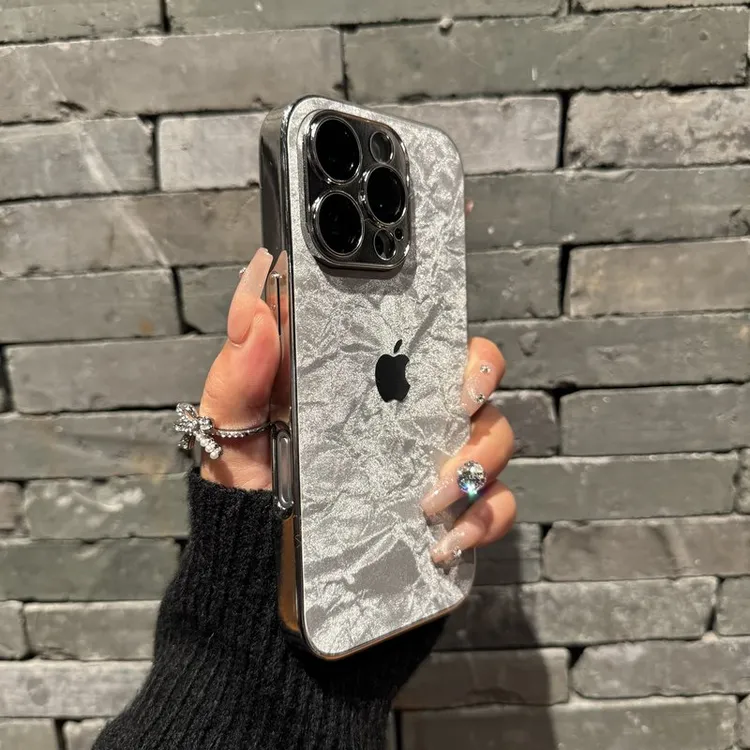 绒布款电镀边适用苹果17promax手机壳高级感iPhone16镜头膜14硬15