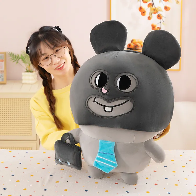 偷感美叽鼠玩偶创意大鼠周边可爱搞怪偷感头套大鼠公仔毛绒玩具