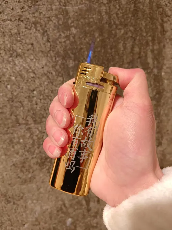 巨无霸超大号可充气直冲防风打火机耐用防爆大容量金属火机