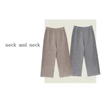 【 neck and neck 】“ 散步神裤  ” 舒适慵懒松紧垂感直筒休闲裤