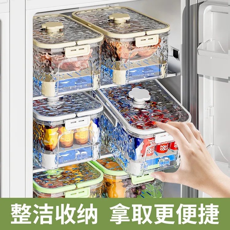 手提便携式保鲜盒冰格二合一户外露营春游外出野餐水果便当盒冰箱