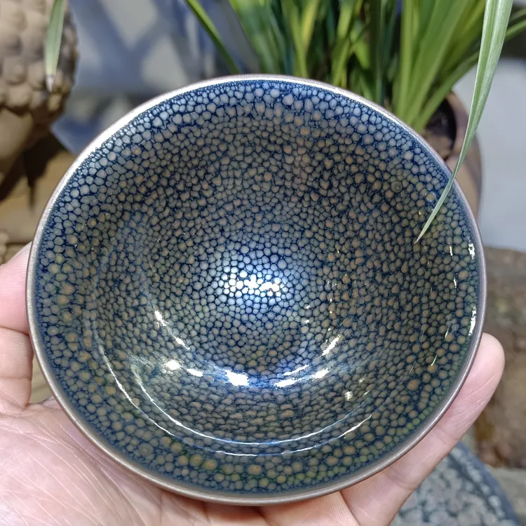 陈大鹏老师印章款华北油滴10.5口径撇口精品