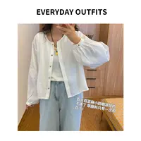 日褡 亚麻精致防晒衫5D10夏季复古透气宽松百搭休闲 98205清仓