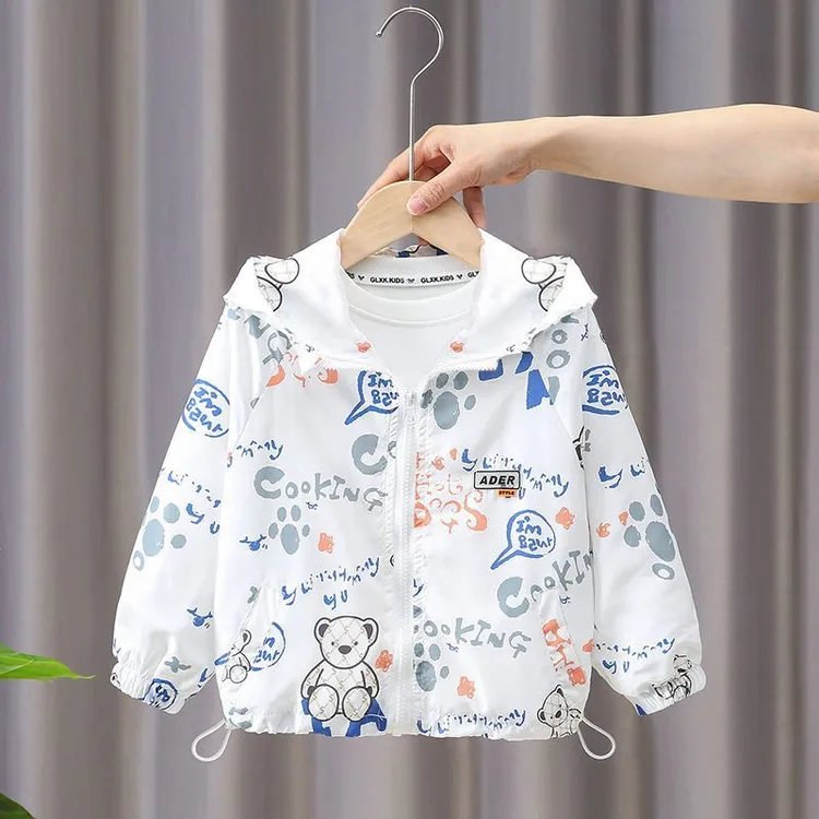 【品质保证】儿童夏季轻薄透气防晒衣2025新款男童外套男女宝宝洋气