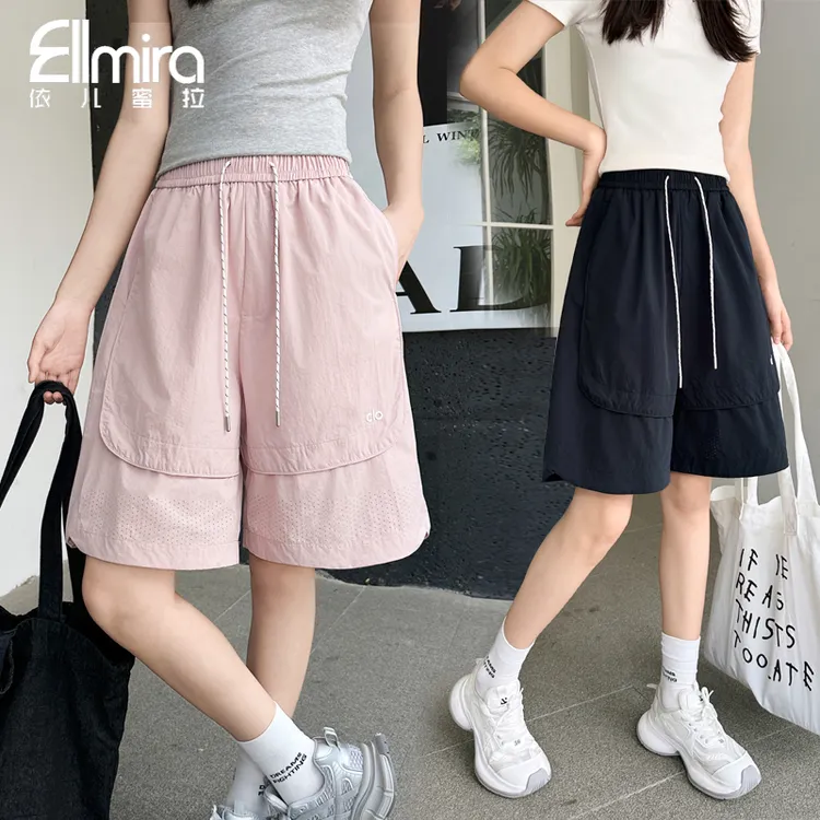 9308女童短裤工装速干夏季儿童五分裤休闲2025新款大童女孩洋气薄