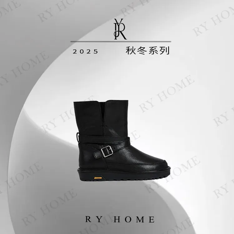 【容雨RYHOME】意大利进口皮毛一体雪地靴253X1375