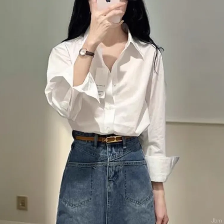 哥弟阿玛施正品白色衬衣2025秋季新款职业气质长袖白衬衫女款上衣
