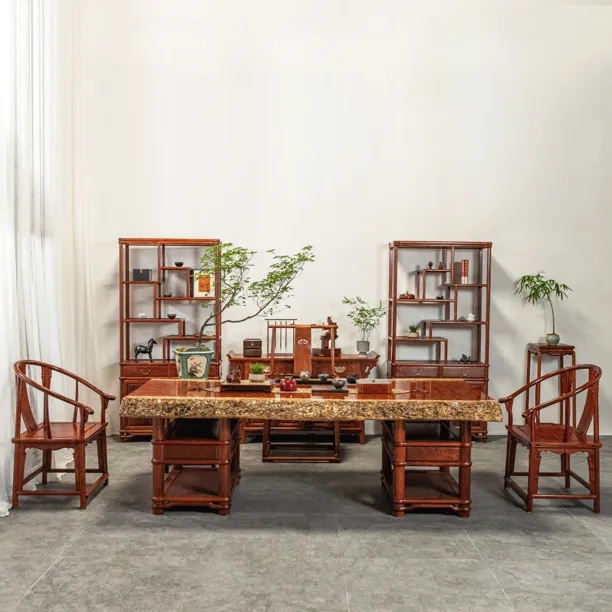 巴花大板桌水波纹原木实木大板茶桌会议桌办公桌餐桌订制订金专拍