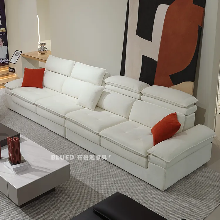 棉麻直排沙发奶油风拆洗布艺客厅沙发客厅家用2025年新款爆款民宿