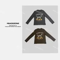 Peacezone 棉质 可爱斑点小狗印花T恤上衣/8012