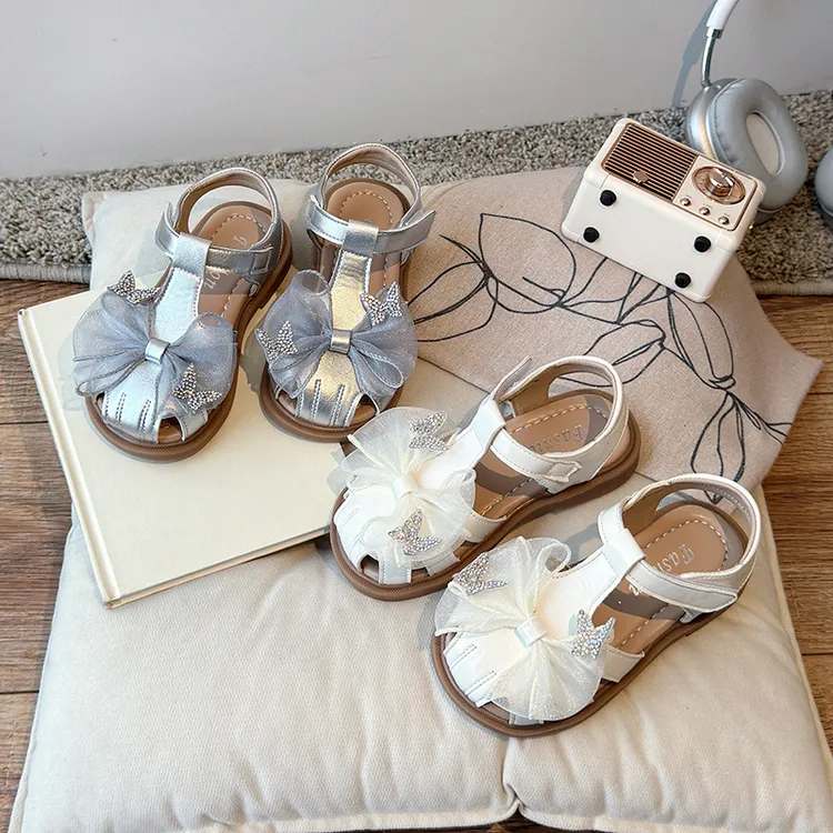 女童凉鞋儿童凉鞋2025新款夏季软底真软皮包头中大童小女孩公主鞋