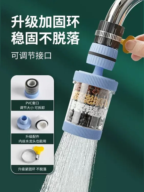 水龙头过滤器家用节水器360度旋转可拆洗净水器水龙头防溅水花洒