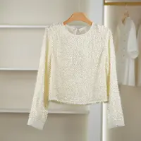 【麦迪尚品•品牌新款】50823167 韩版圆领长袖上衣春季女专柜正品