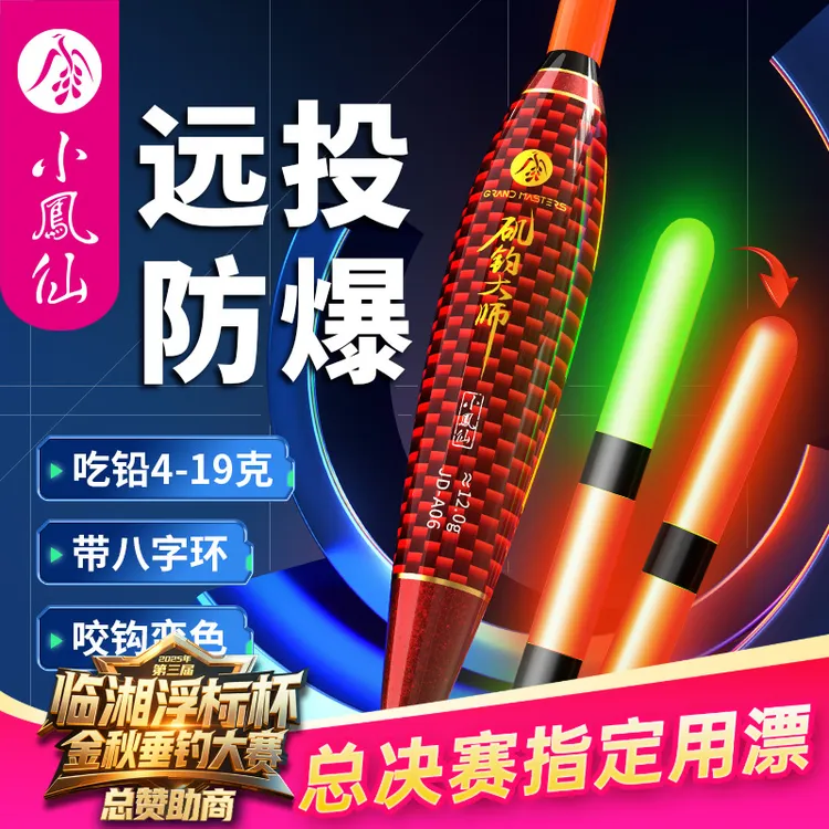 小凤仙矶钓夜光漂咬钩变色远投滑漂矶竿路滑日夜两用鱼漂电子漂