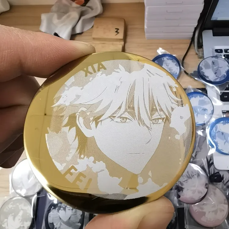 同人时光代理人不锈钢反光吧唧58mm程小时陆光刘枭夏斐乔玲