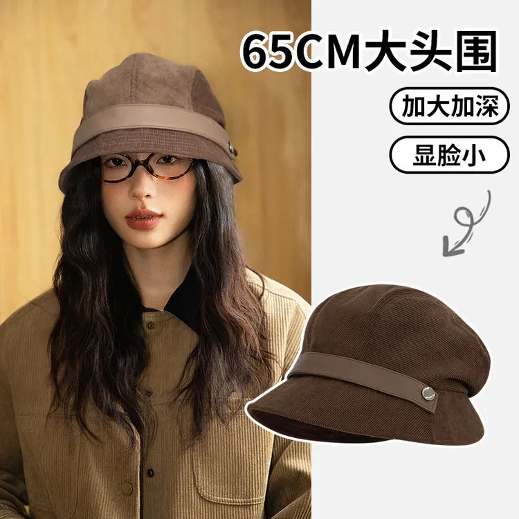 新款简约渔夫帽帽子一帽多戴显脸小盆帽时尚四季可戴韩版日系ins
