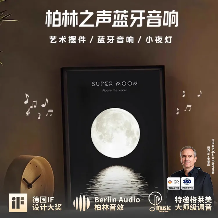 德国柏林之声高档声画一体无线蓝牙音响画家用艺术摆创意送礼