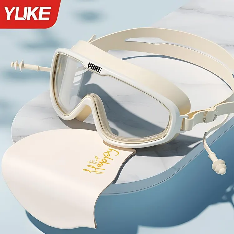 高清成人防水大框游泳防雾装备男女泳镜夏季潜水游泳泳镜游泳眼镜
