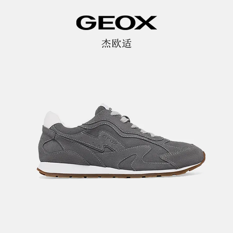 GEOX/杰欧适2025秋冬新款爆款男士运动休闲鞋百搭厚底通勤阿甘鞋