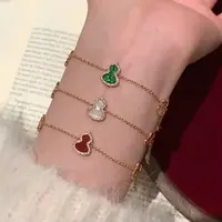 【全新未使用】18 K 玫瑰金色气质金法式经典链子
