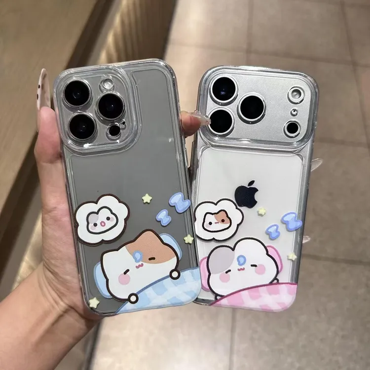 睡觉小猫适用iphone17苹果15手机壳小米OPPO华为VIVO荣耀一加