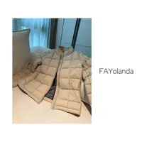 FAY  | 立领方格轻便鹅羽绒服（7H4186）