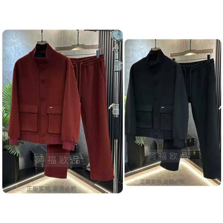 【阿福欧品】男士净奢老钱醋酸山羊绒百搭套装