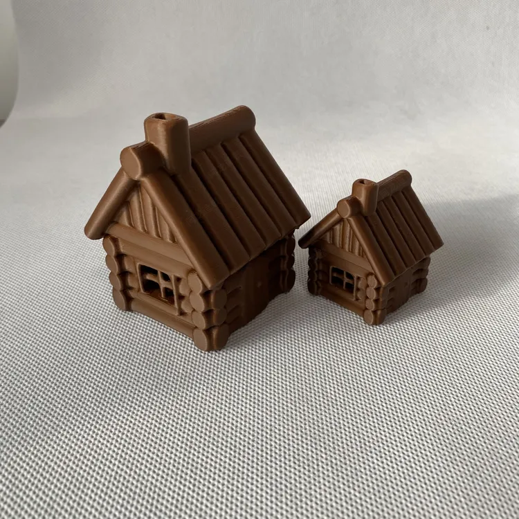 小木屋小房子微缩场景摆件假山造景摆件装饰镂空迷你小房子模型