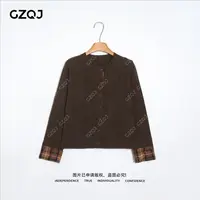 老琴私服【静奢漫织】琥珀流光风100羊毛圆领针织衫女秋冬款 82229