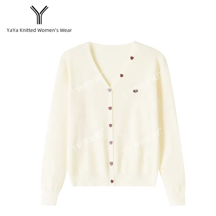 薄款女小香风长袖毛衣针织冬季毛针织衫上衣开衫V领6075