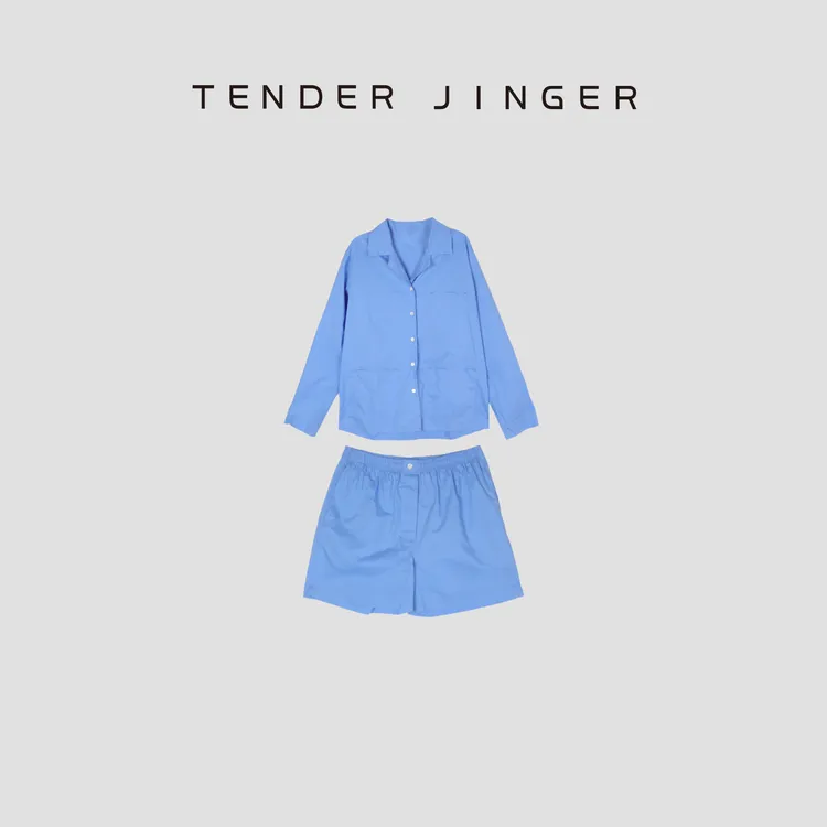 Tender Jinger『外*北欧』古巴领衬衣套装T2505MGG23308
