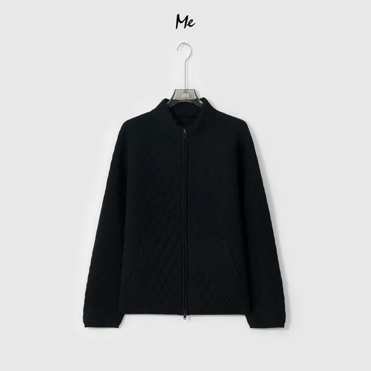 ME【羊毛几何面包服】绵羊毛混纺菱格绗棉时尚百搭休闲棉服MESA1037
