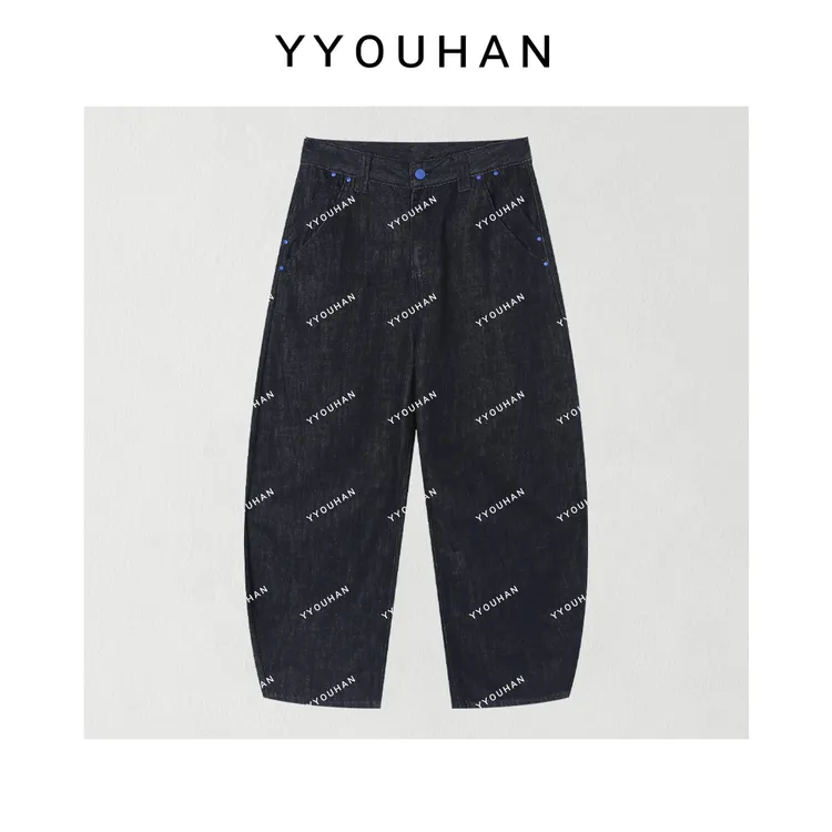 YYOUHAN 2025新款【感觉至上】慵懒风休闲百搭蓝标牛仔裤 2508C4244
