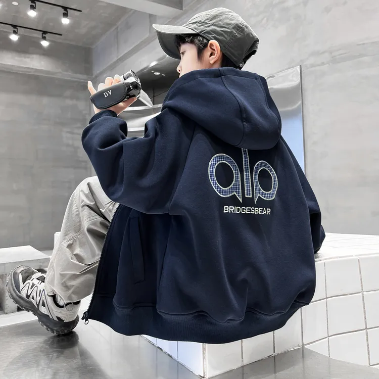 儿童装男童秋装针织外套2025新款春秋款中大童洋气秋季酷帅衣服潮