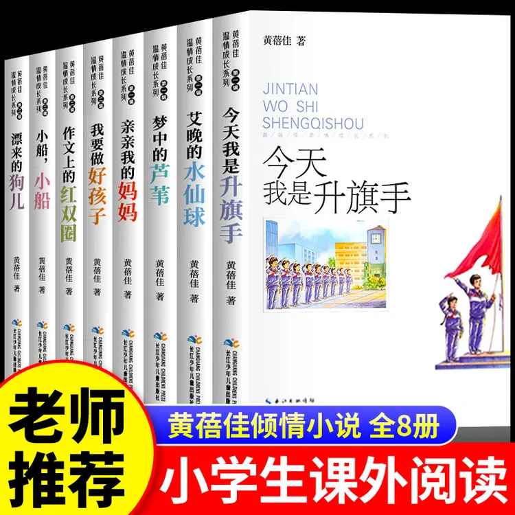 黄蓓佳儿童文学温情成长系列第一二辑全套8册今天我是升旗手我要