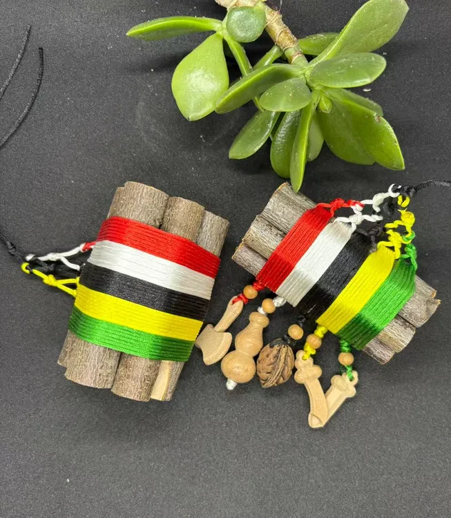 纯手工三月份砍伐野生毛桃五彩绳走夜路开夜车入户门老人孩子